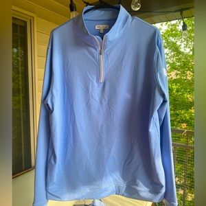 Peter Millar Light Blue 1/4 Zip Large